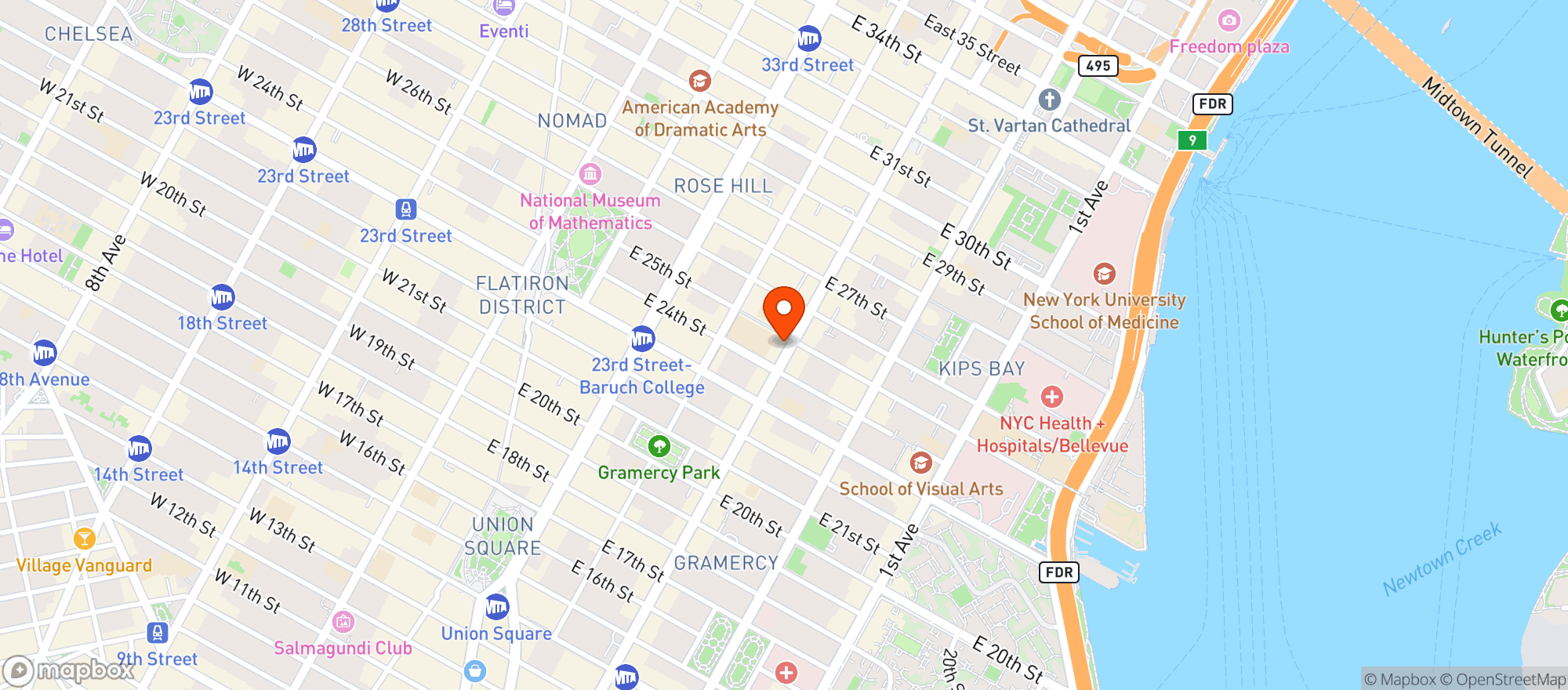 Map showing Fitzgeralds Pub