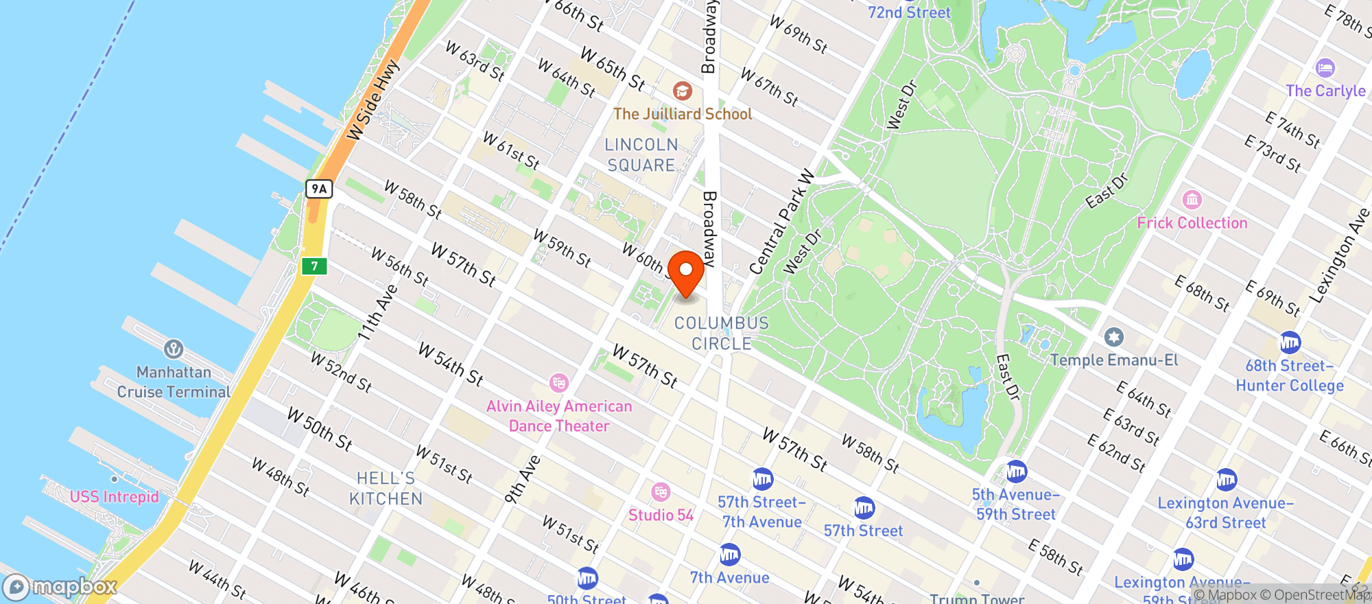 Map showing Mandarin Oriental (ird)