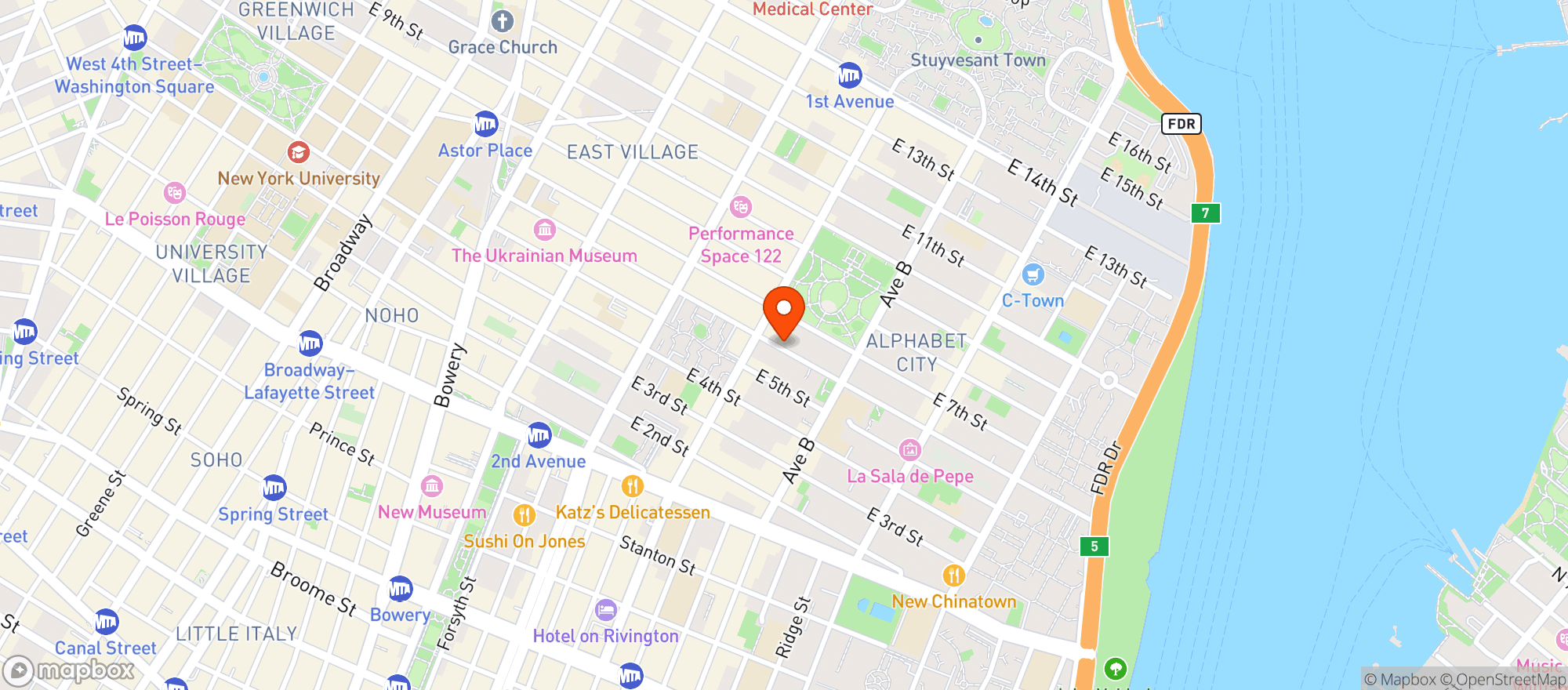 Map showing Pineapple Club
