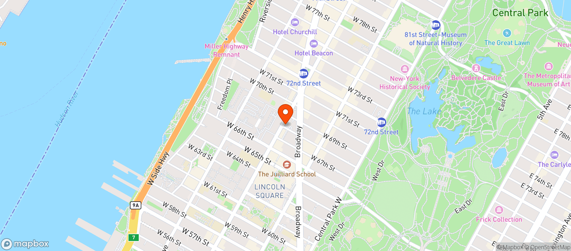 Map showing Orinoco Studios Inc