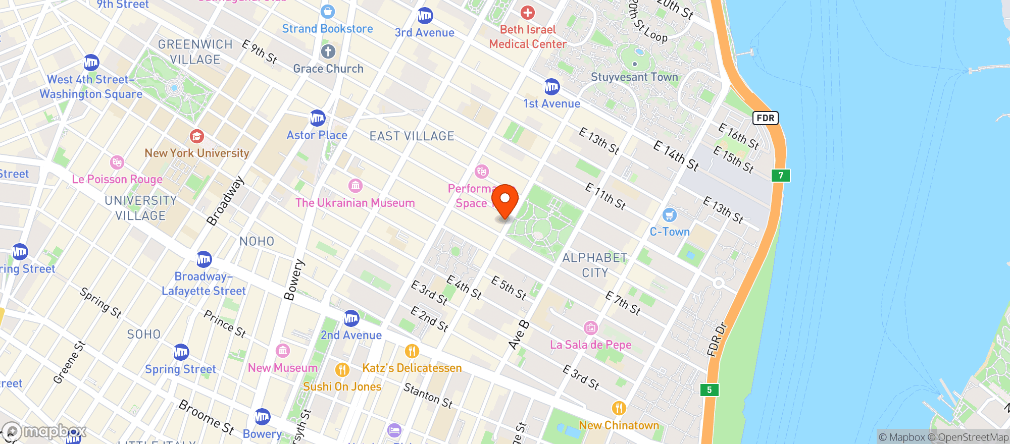 Map showing Superiority Burger