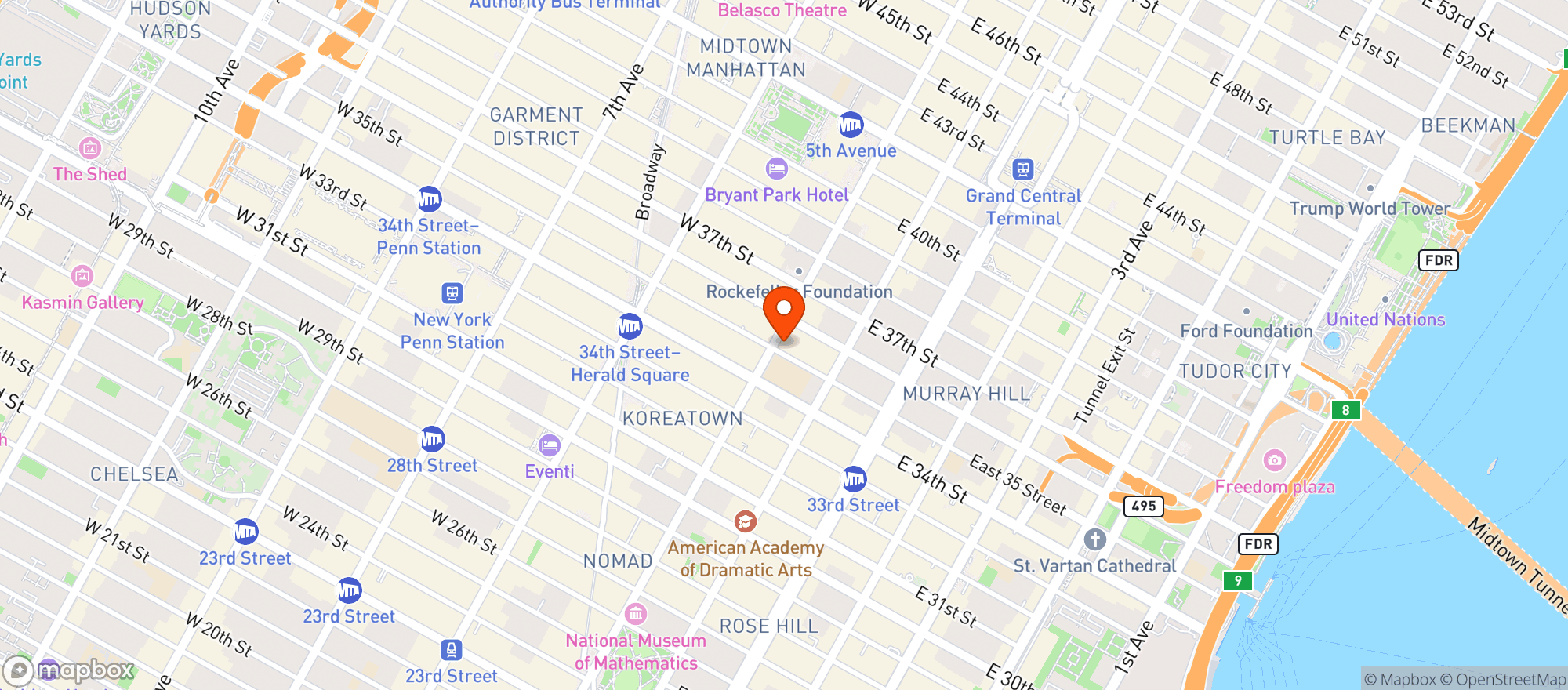 Map showing U Hotel