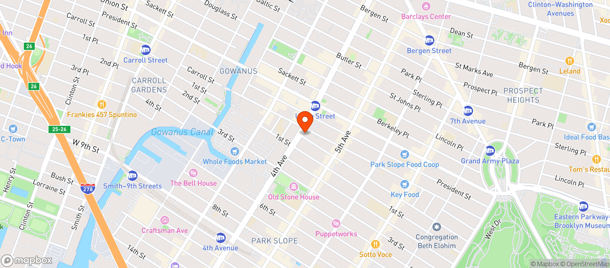 Map showing Whisk & Whiskey