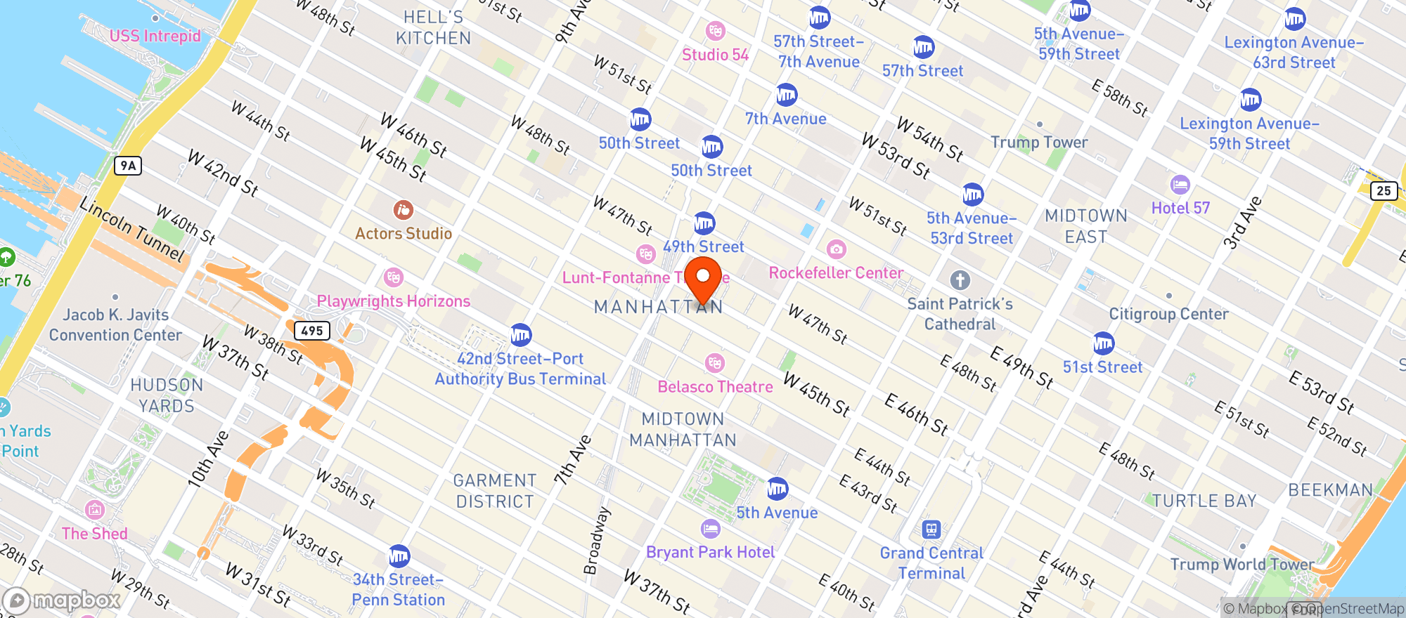 Map showing Mccarthys Irish Pub