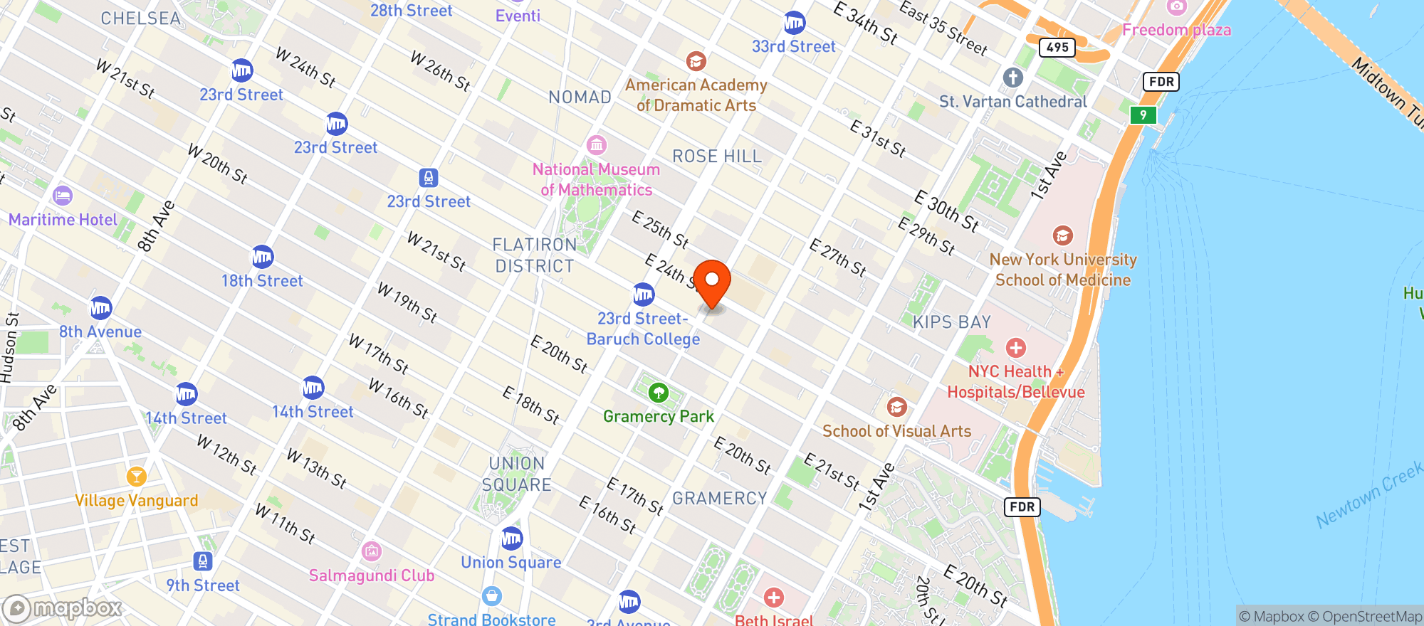 Map showing Bar Calico
