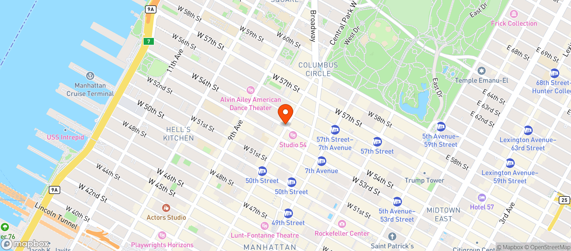 Map showing Westerly Natural Market