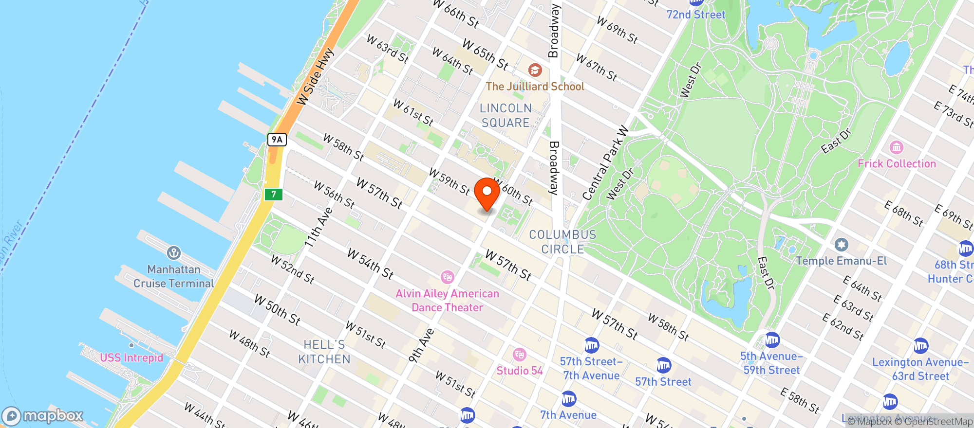 Map showing Morton Williams