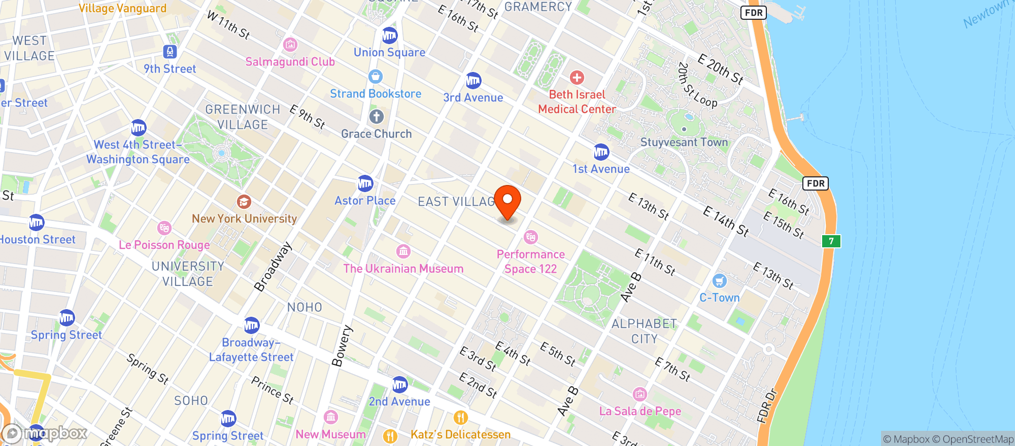 Map showing The Immigrant