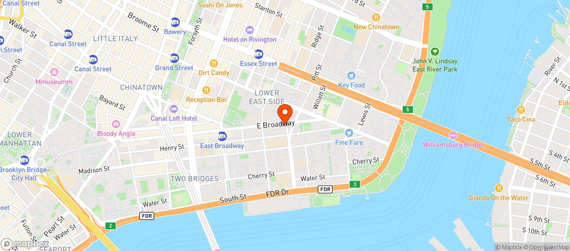 Map showing Ernesto’s