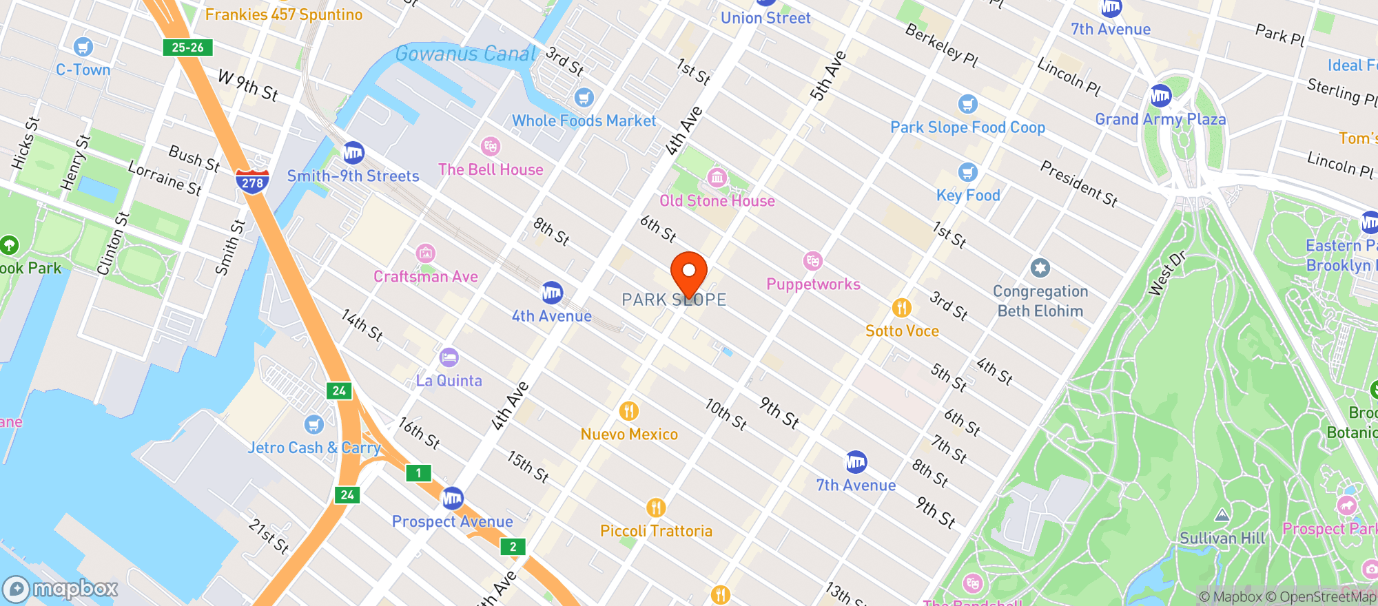 Map showing FOODTOWN