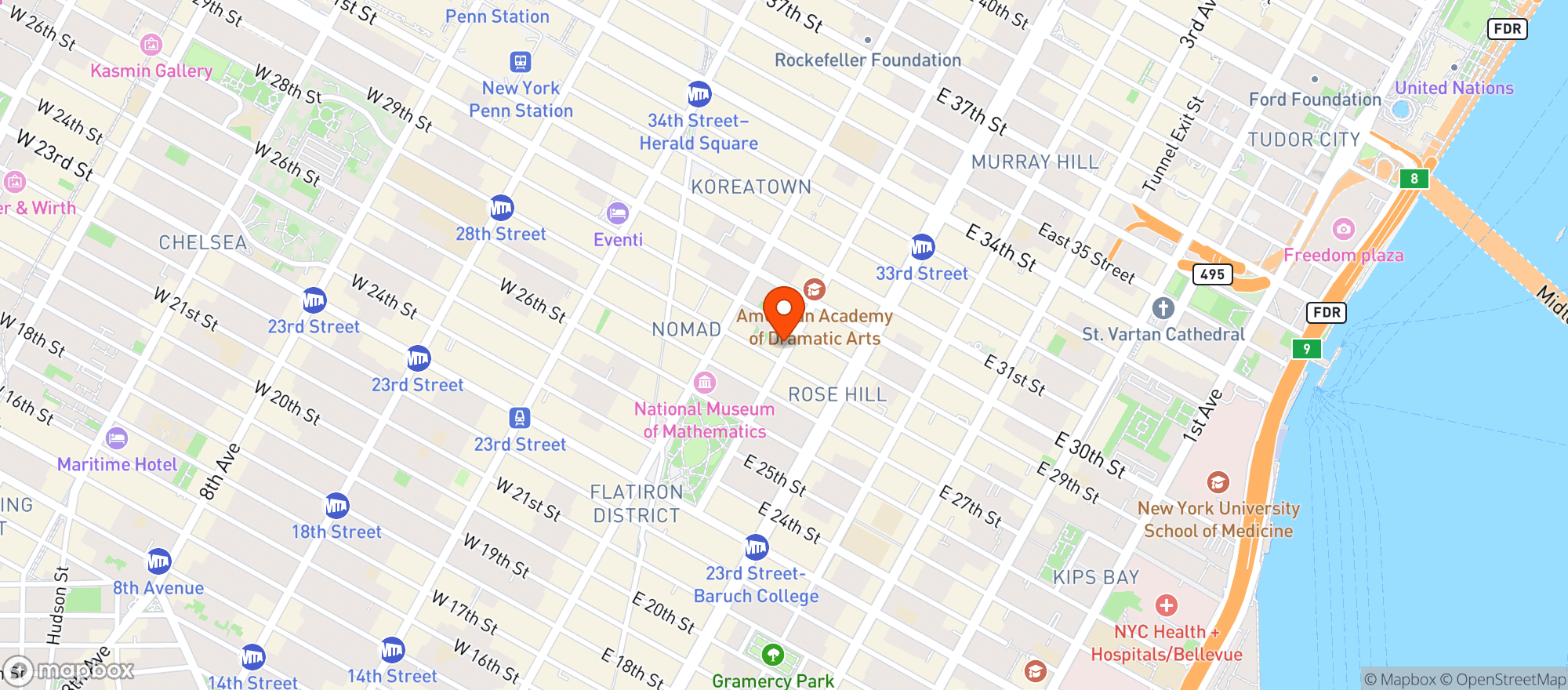 Map showing Scarpetta