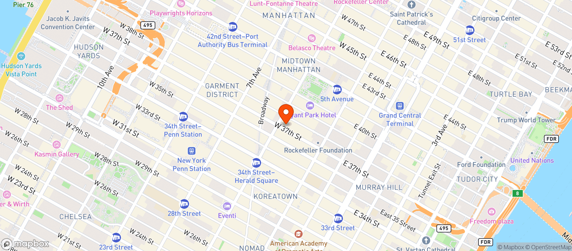 Map showing Cafe China