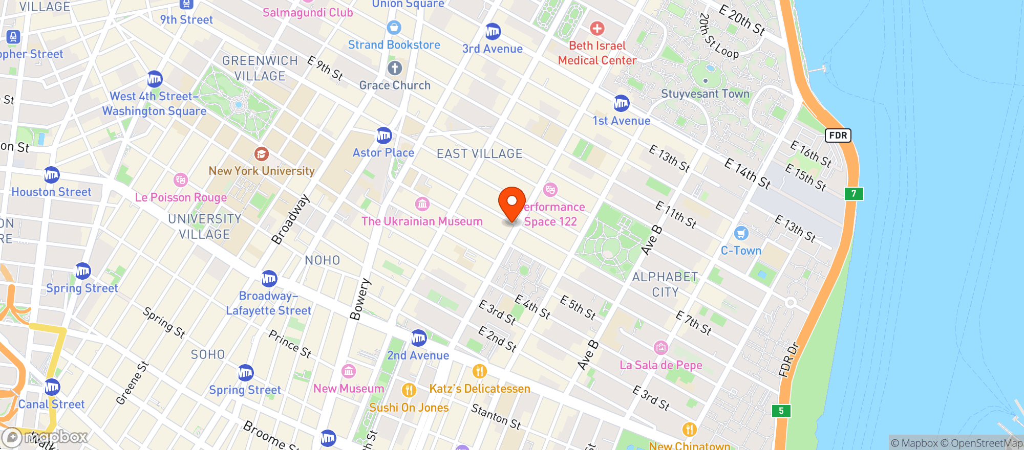 Map showing E Smoke & Convenience