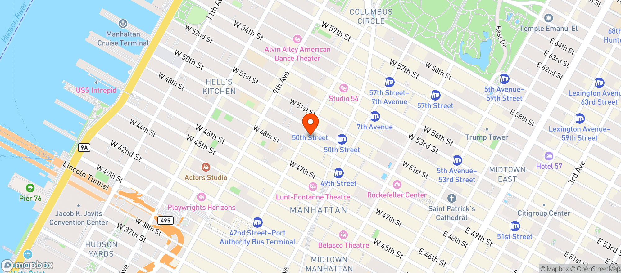 Map showing Food Emporium