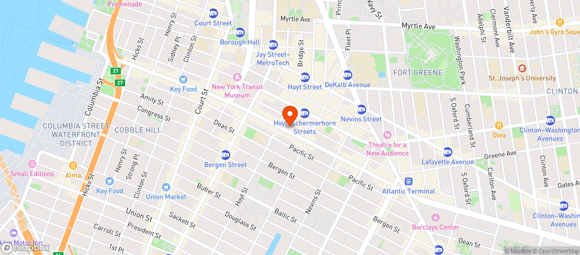 Map showing Sterling Place