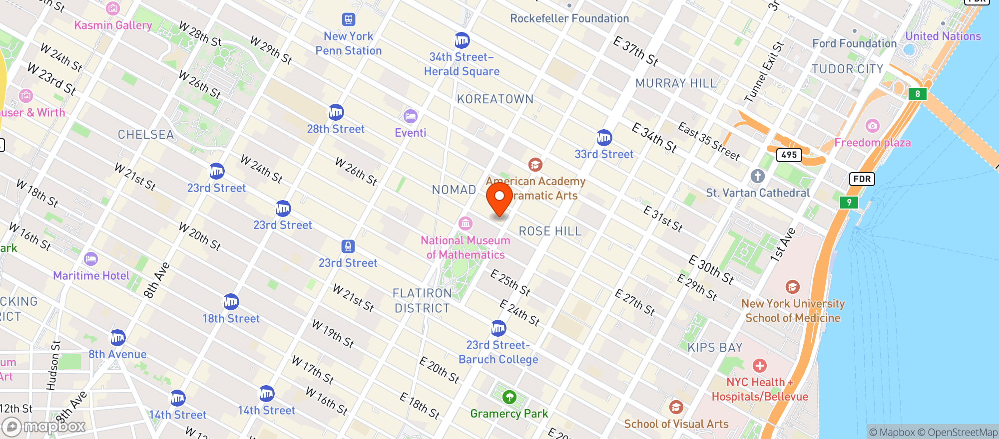 Map showing Olde City Cheesesteaks & Brew