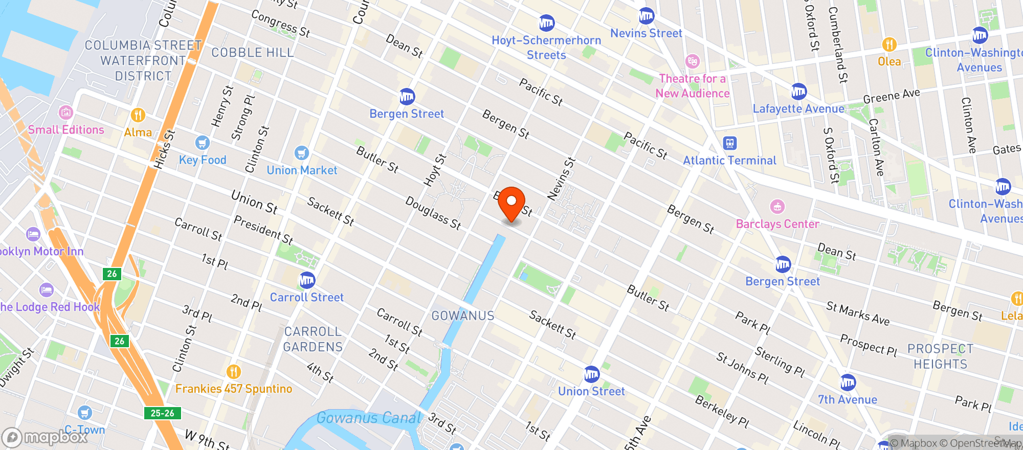 Map showing Public Records
