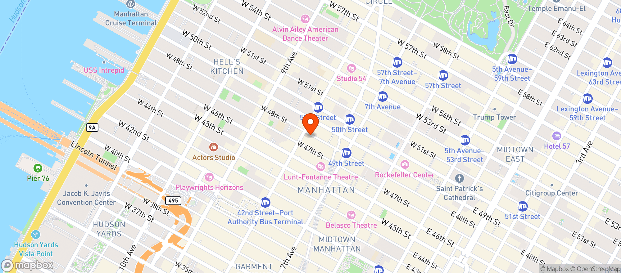 Map showing Ps Kitchen