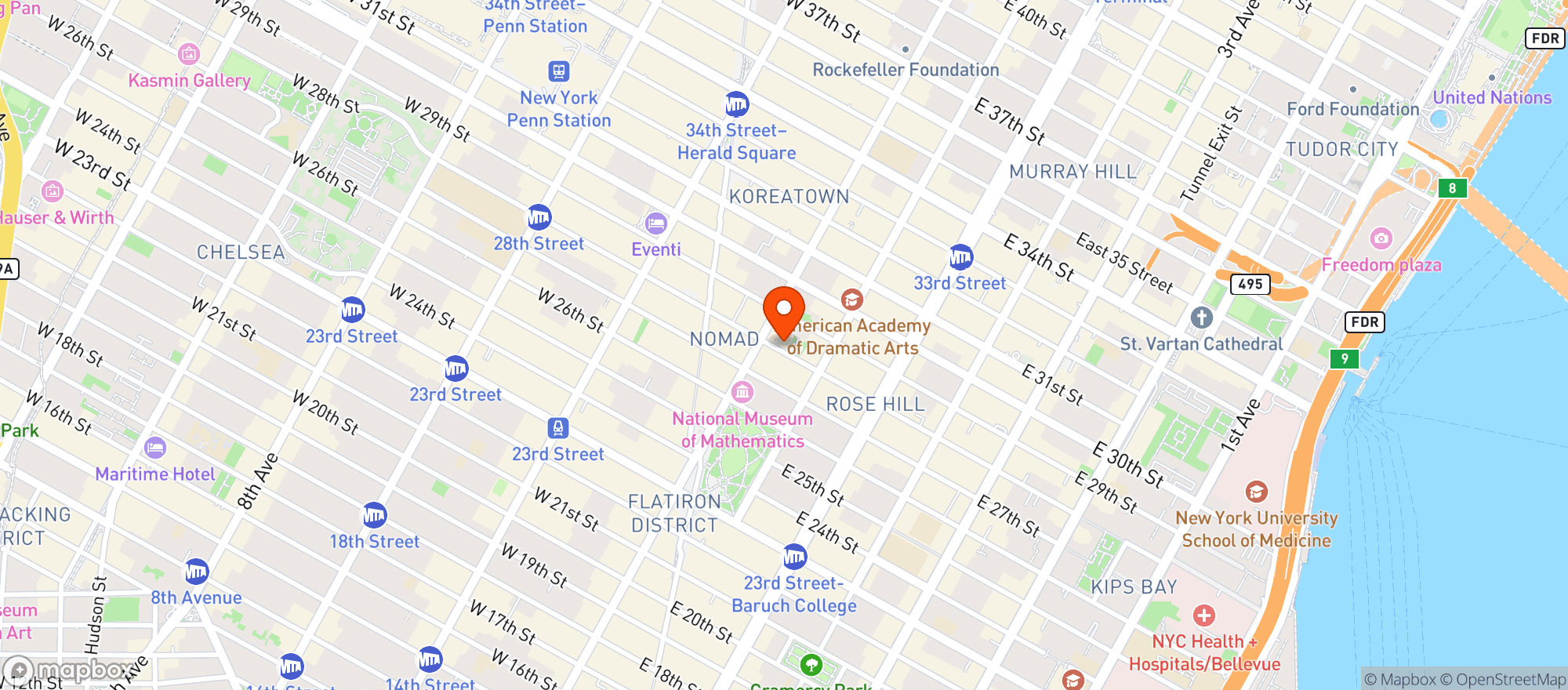 Map showing Obvio