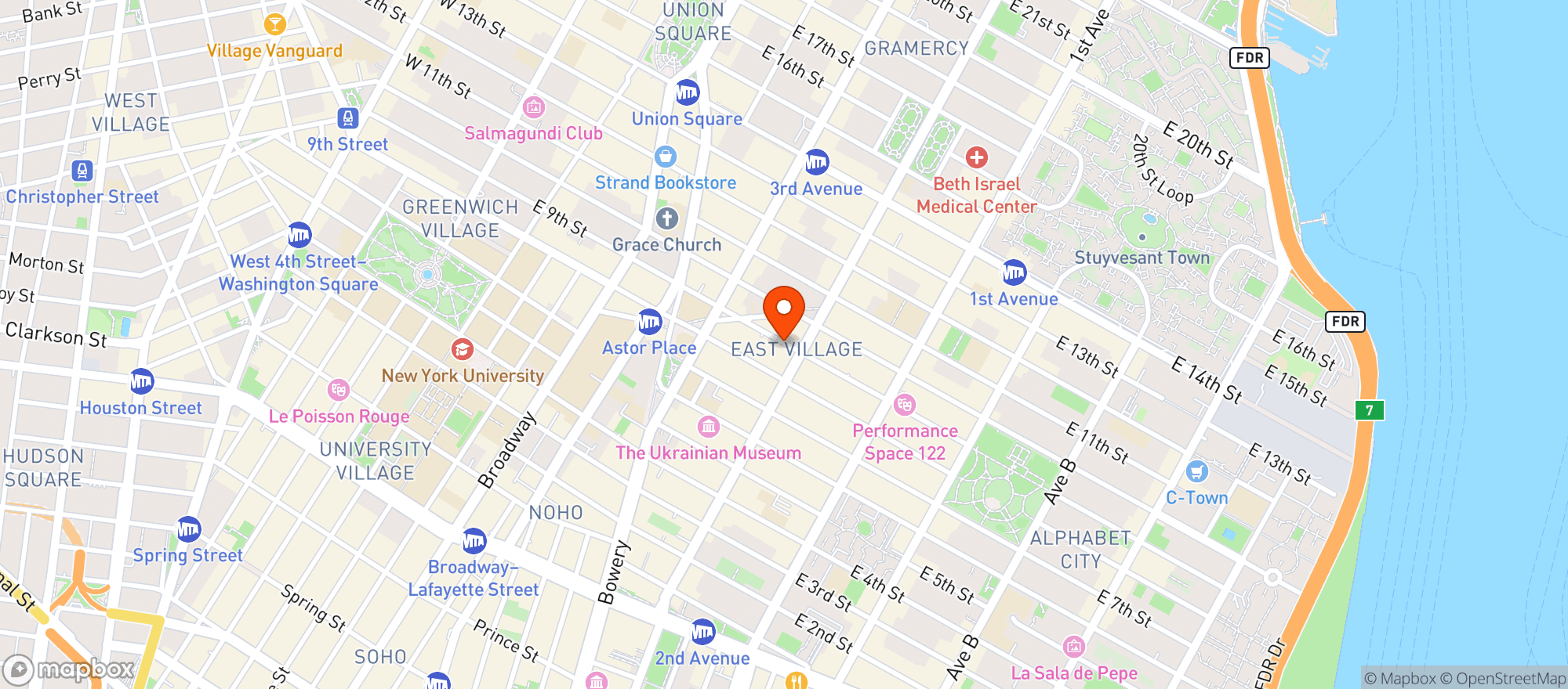 Map showing Sake Bar Decibel