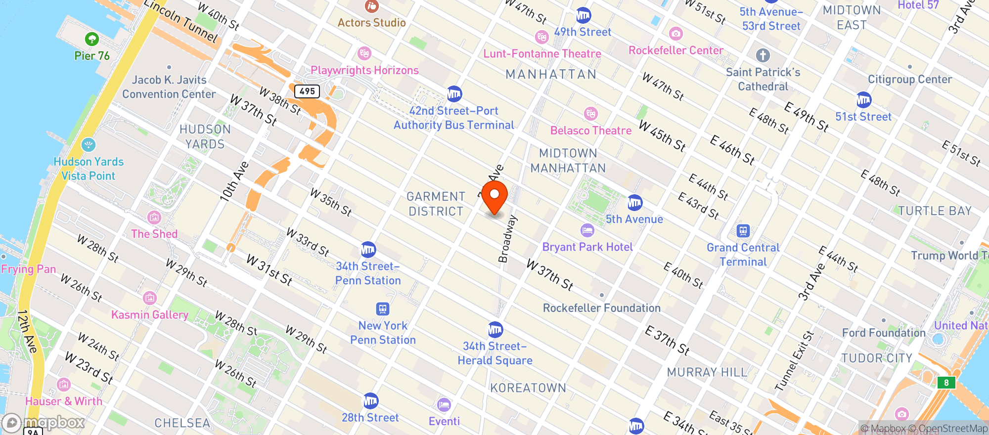 Map showing Arno Ristorante