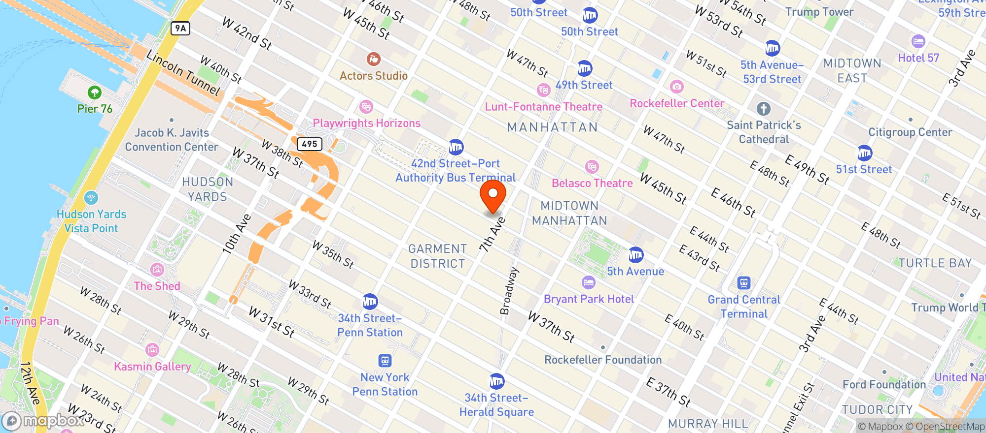 Map showing 5 O’clock Somewhere