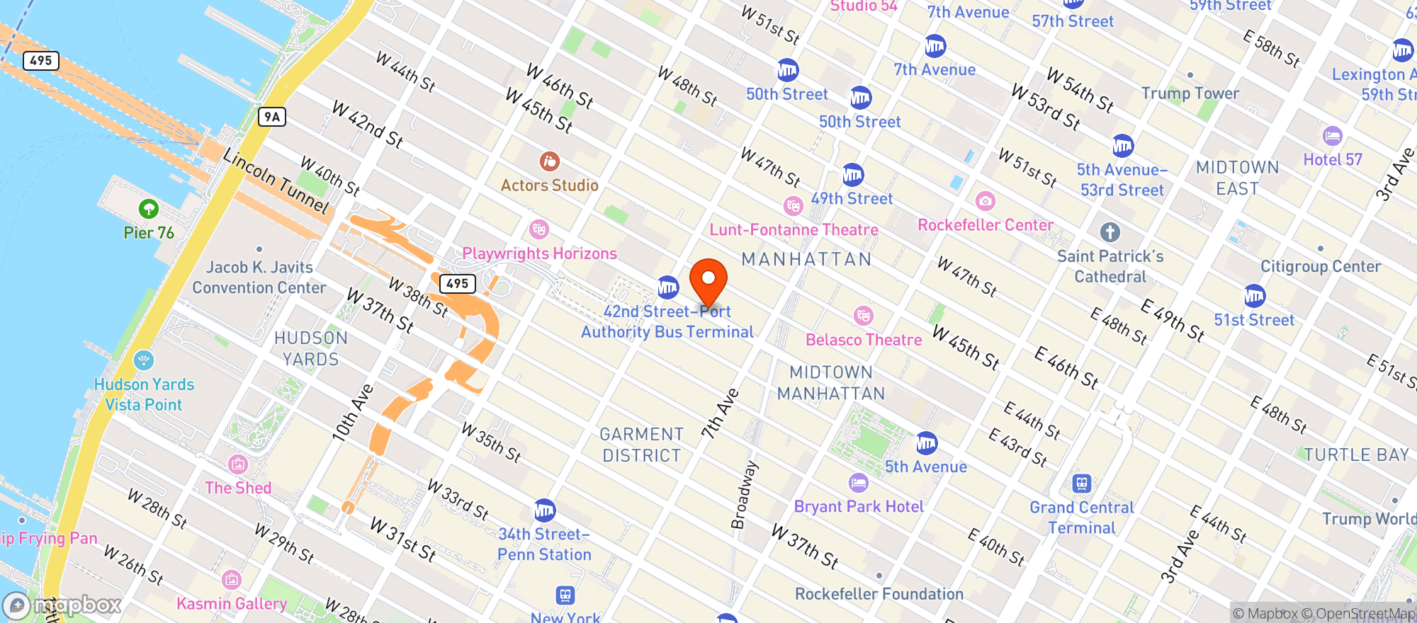 Map showing Target Store