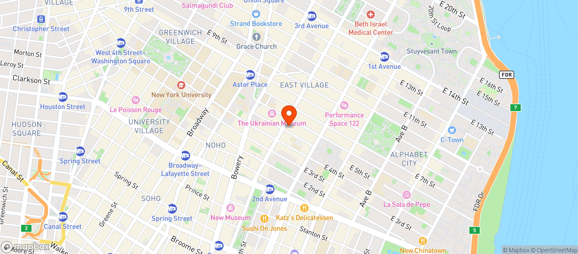 Map showing Blue Quarter