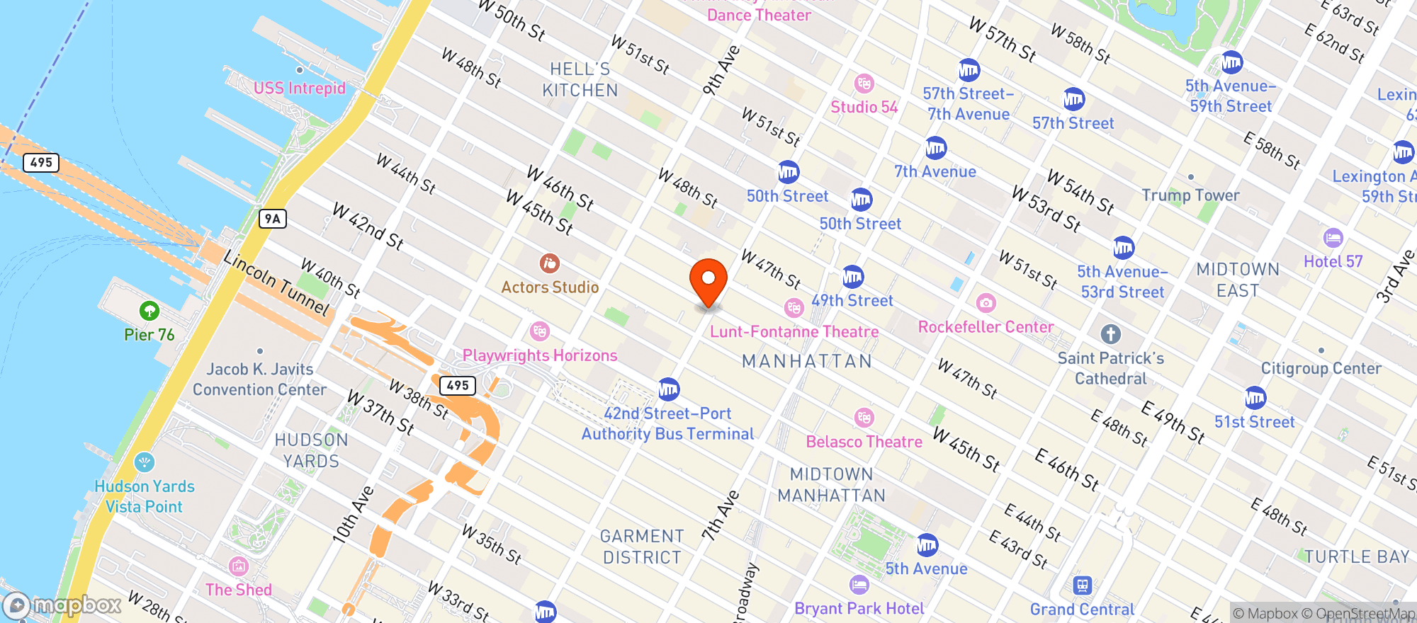 Map showing A & Z Convenience & Smoke Shop
