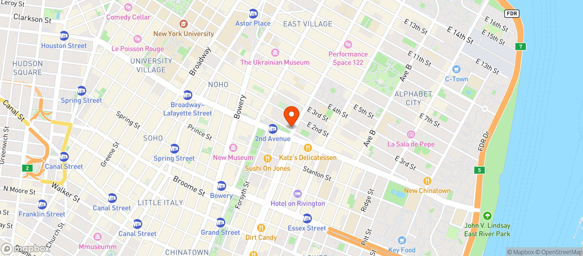 Map showing SuperBueno