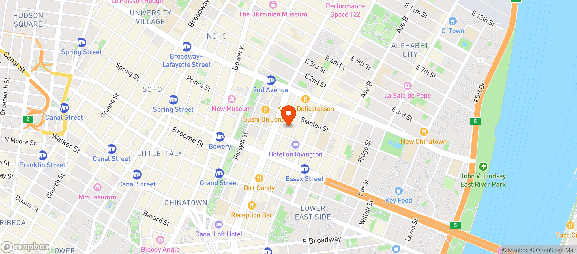 Map showing Close up