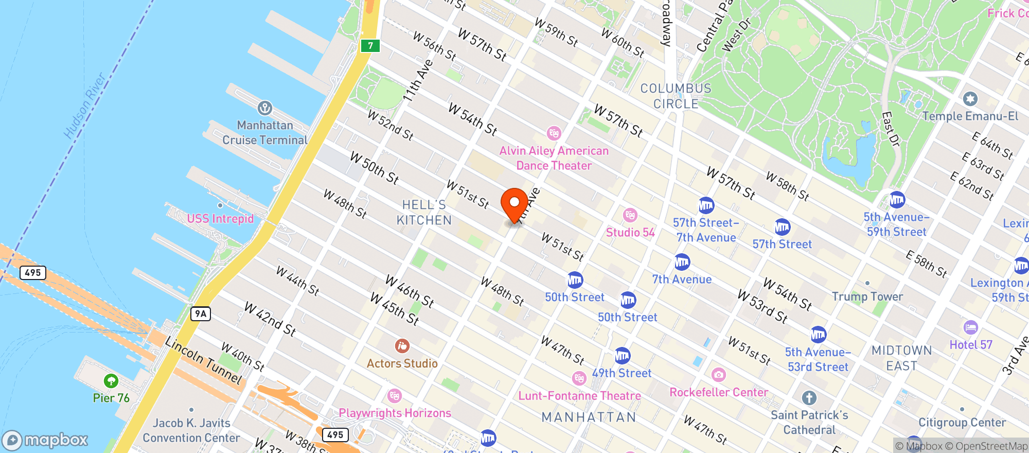 Map showing Atlas Social Club
