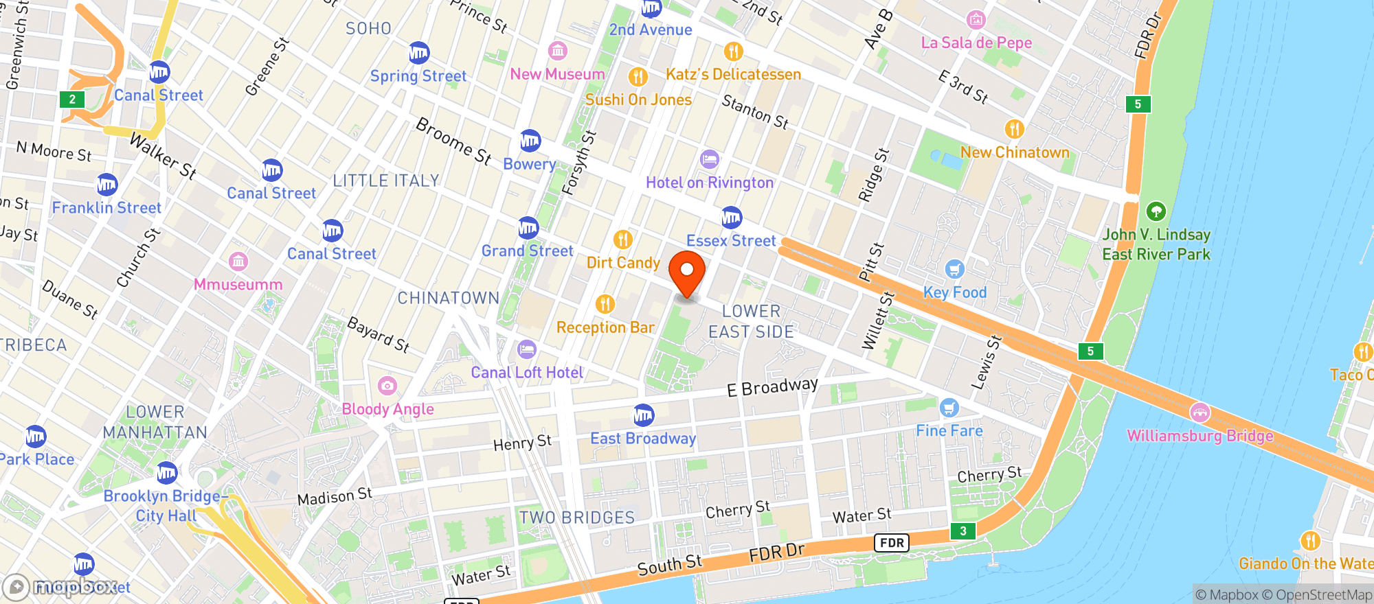 Map showing Pizza A Casa