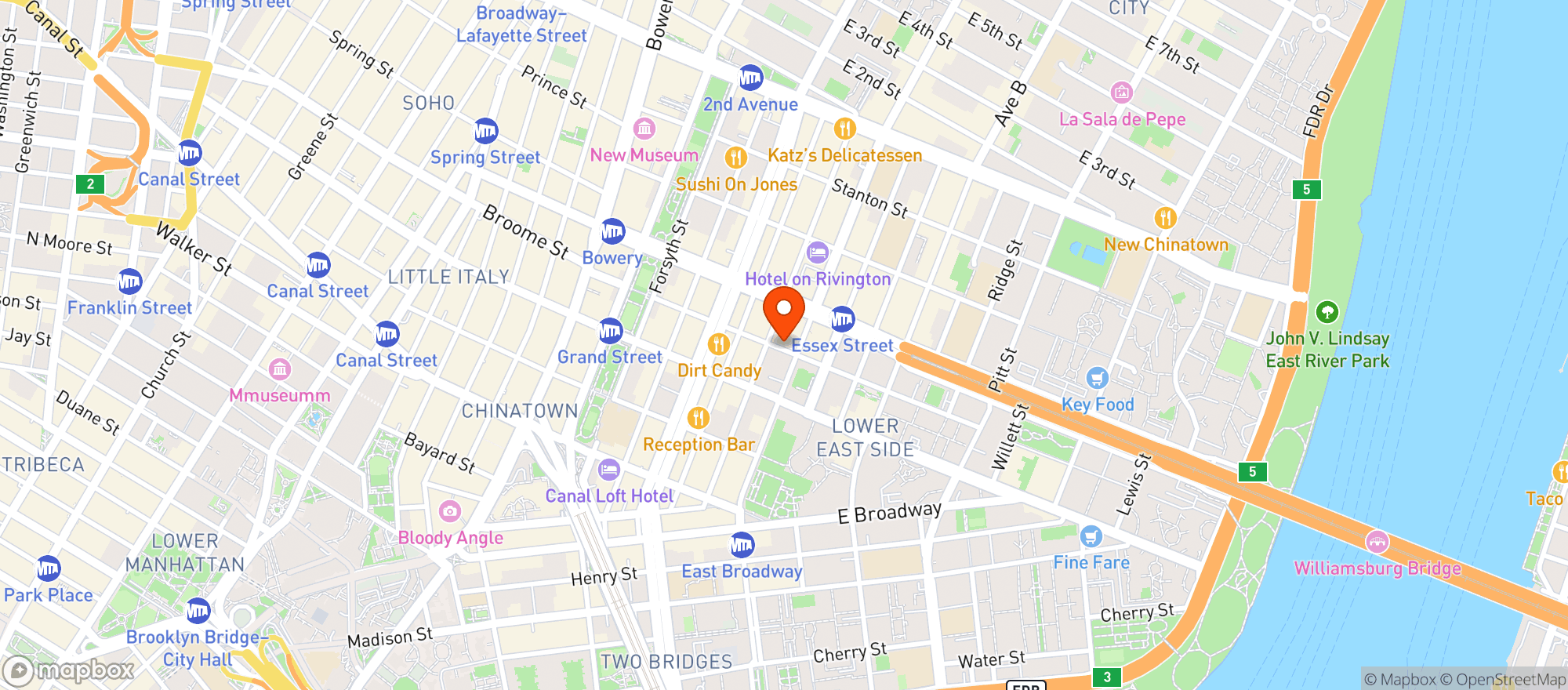 Map showing Gutter Bar Les