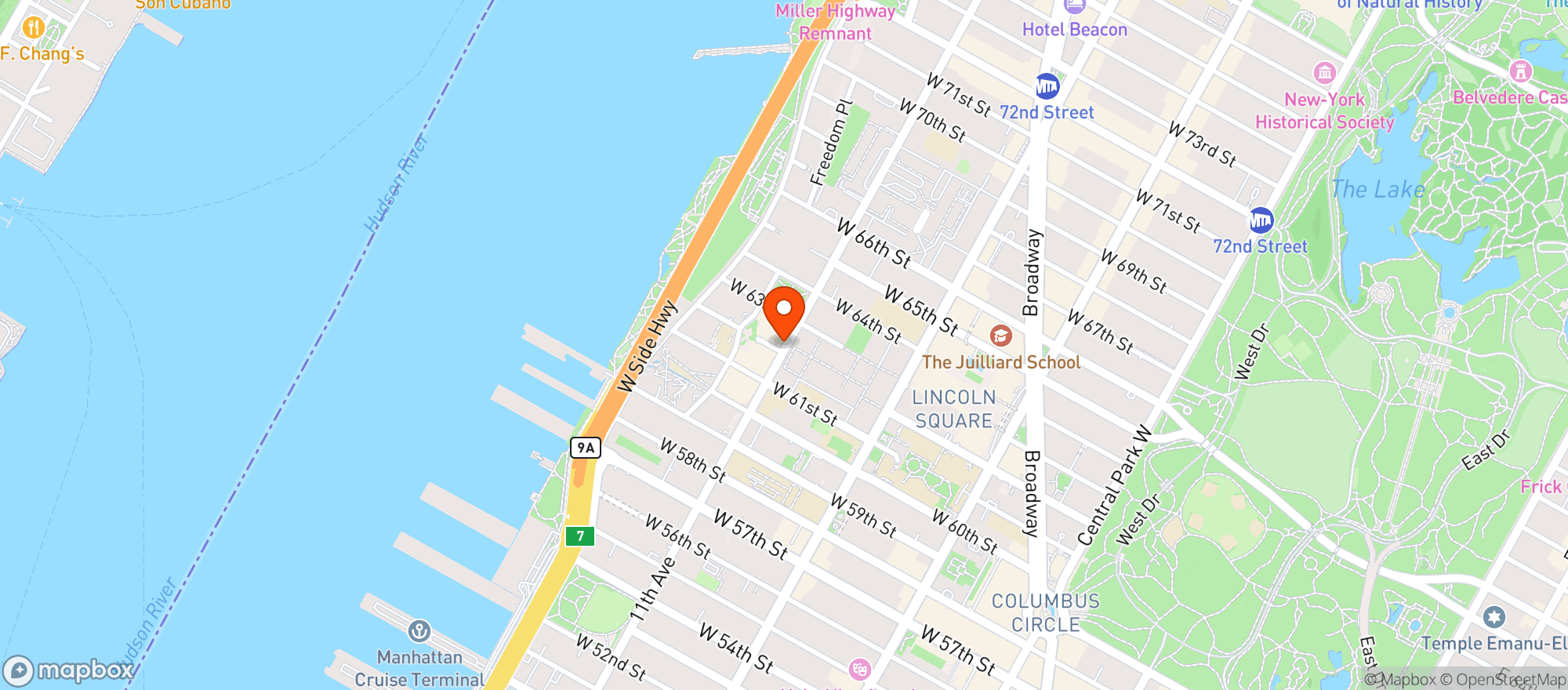 Map showing Brooklyn Fare
