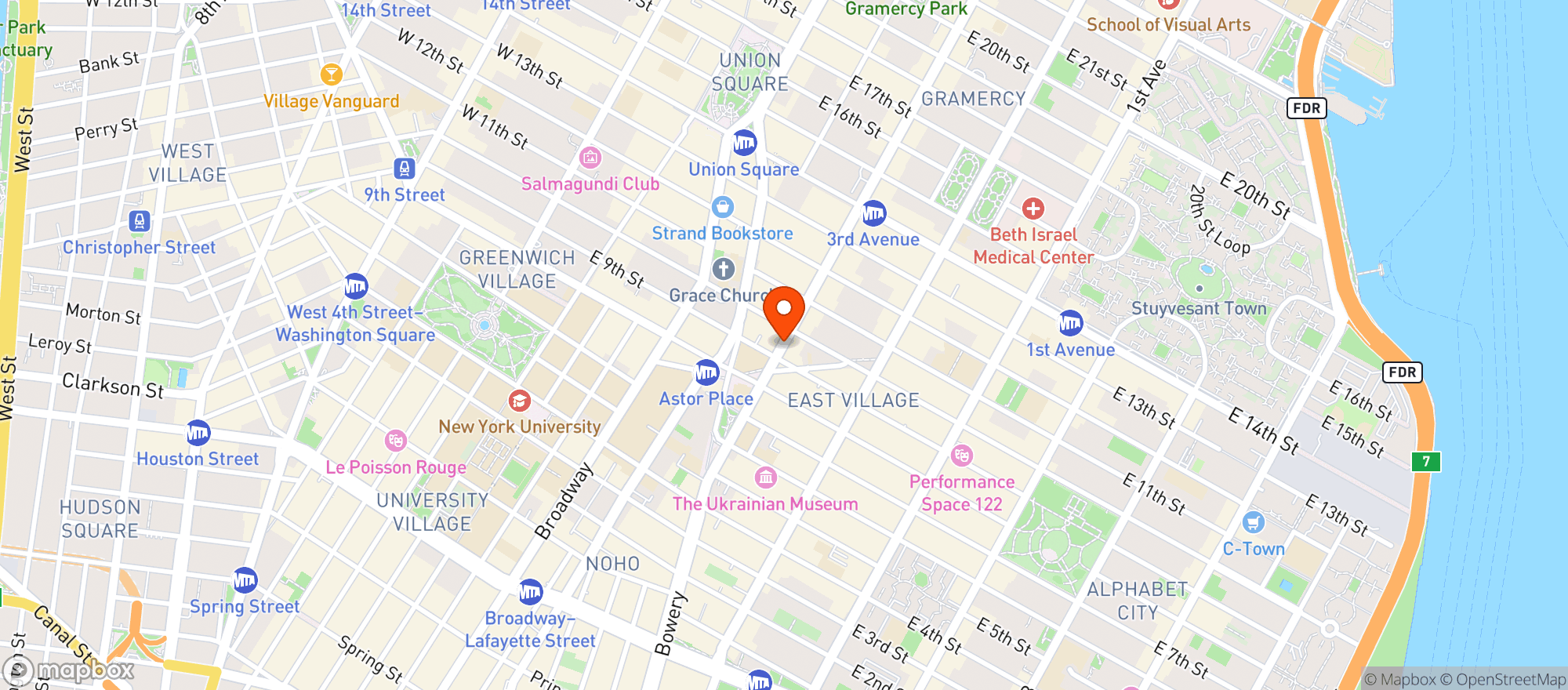 Map showing H Mart