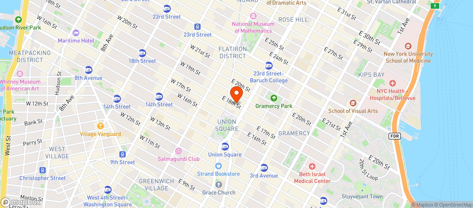 Map showing Old Town Bar