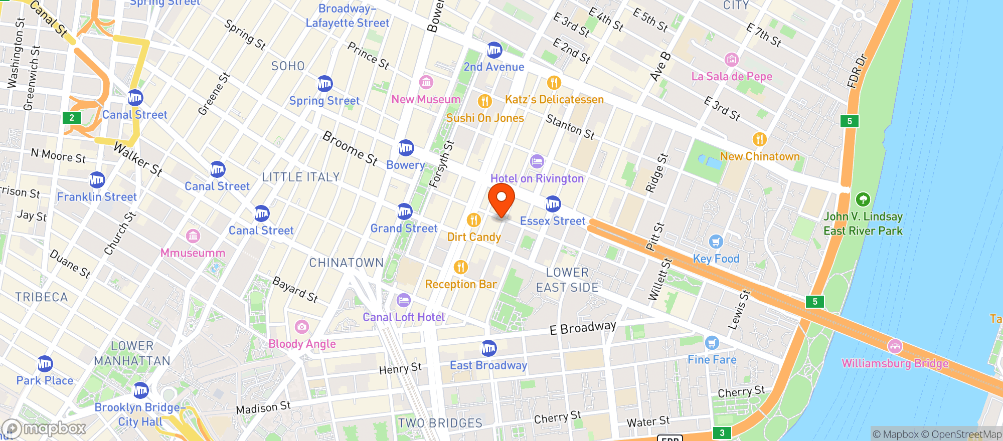 Map showing Optimum Gourmet Deli* (2)