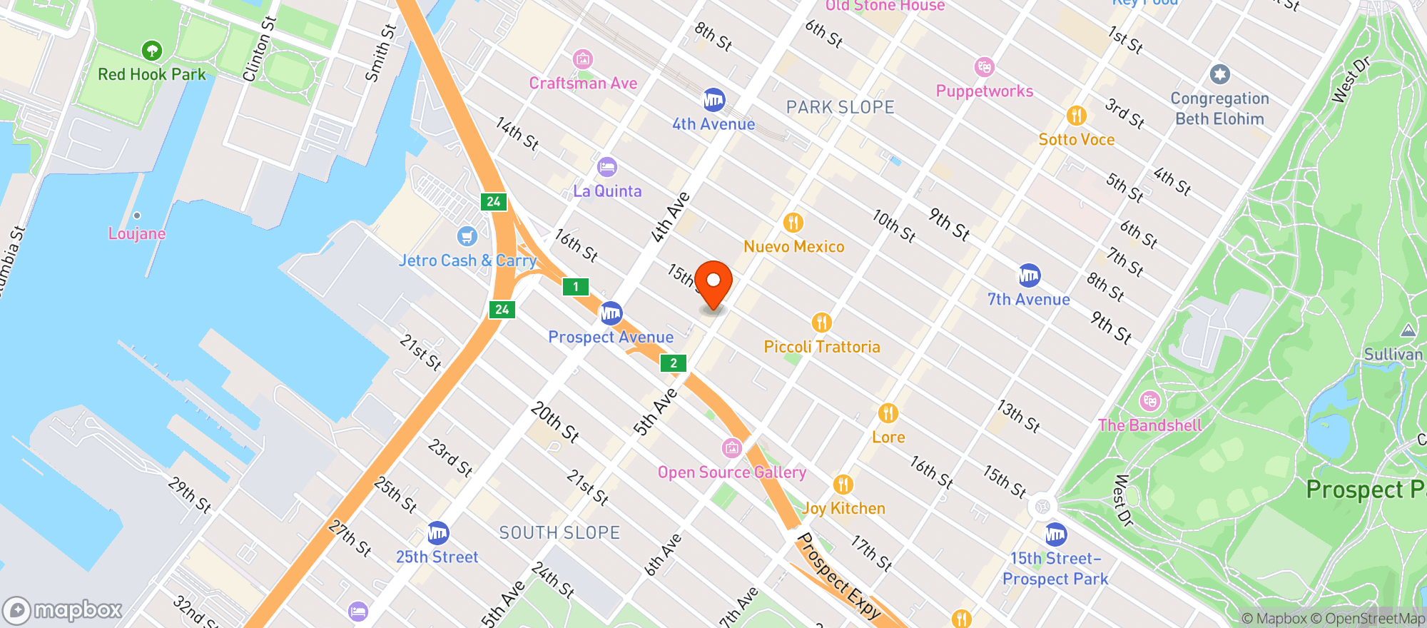 Map showing Sidecar Bar & Grille