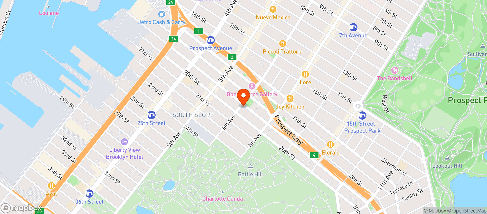 Map showing Trader Joes #543