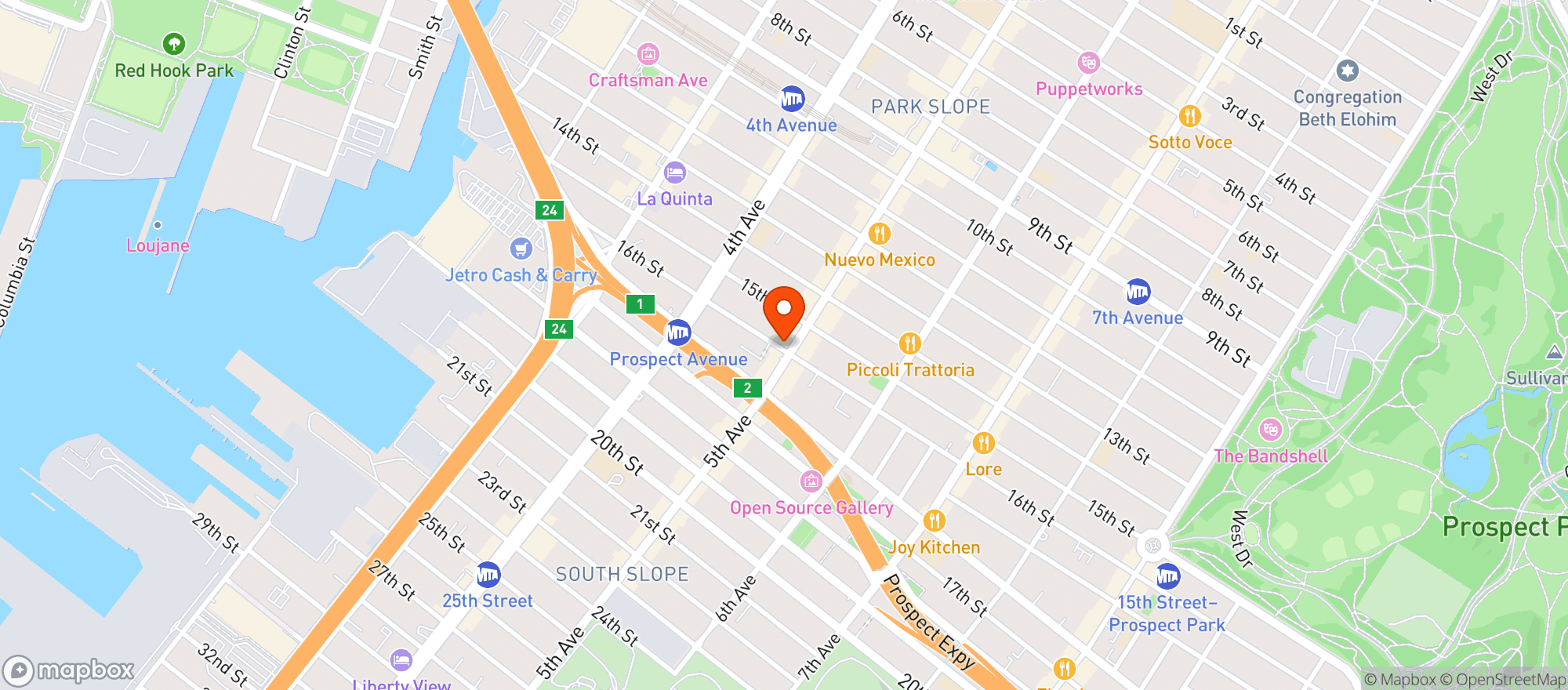 Map showing Black Horse Pub