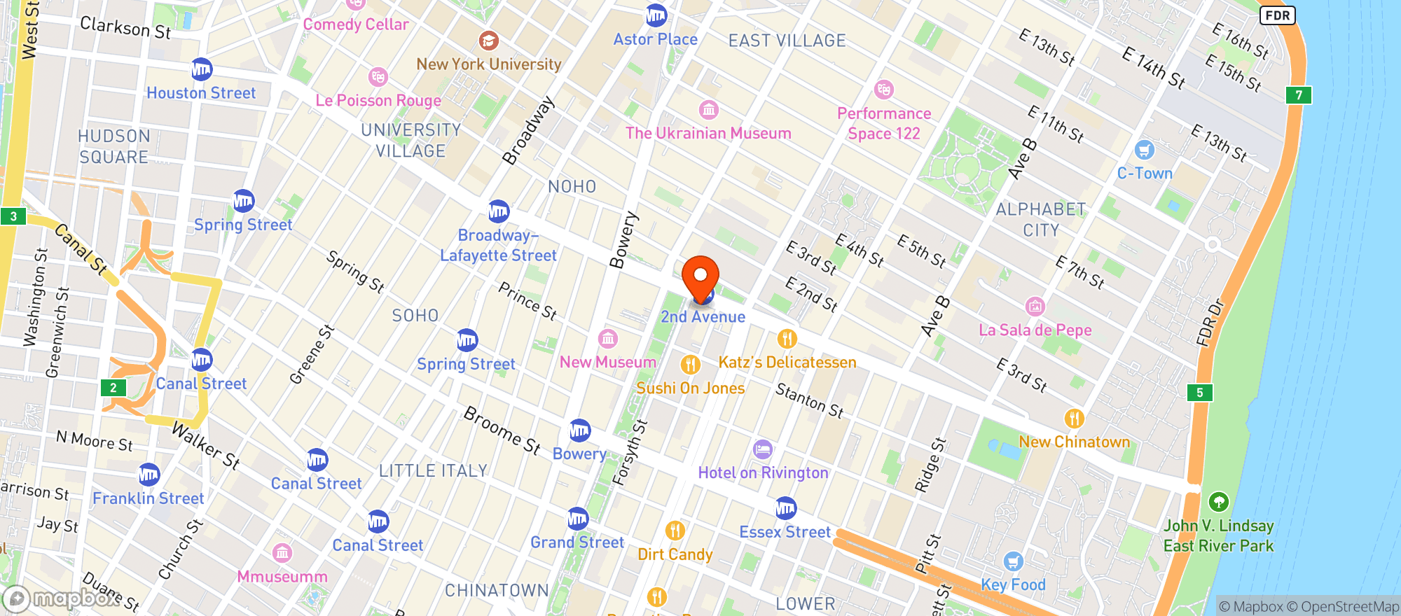 Map showing Flyfish Club