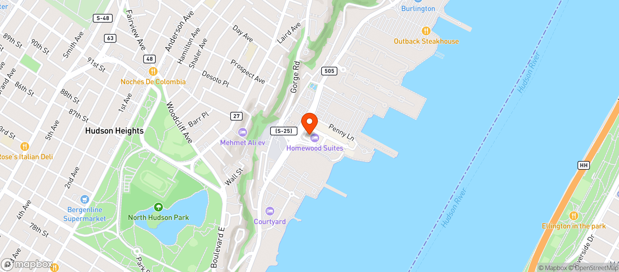 Map showing Vitamin Shoppe - Edgewater