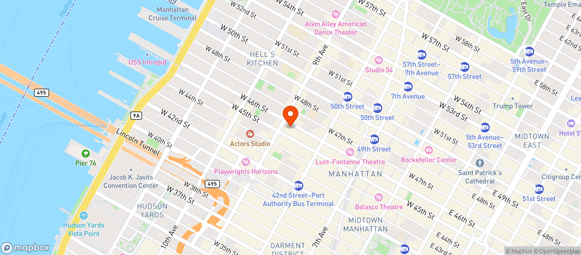 Map showing Bareburger