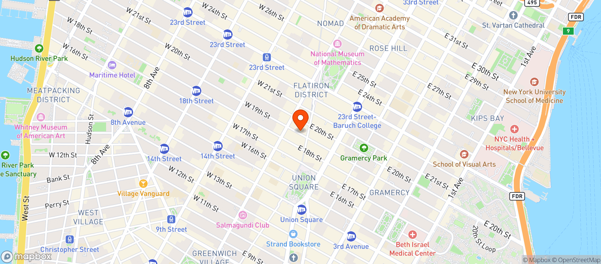 Map showing CHIEF Club