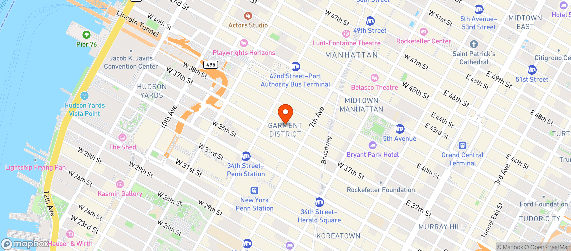Map showing District Tap House