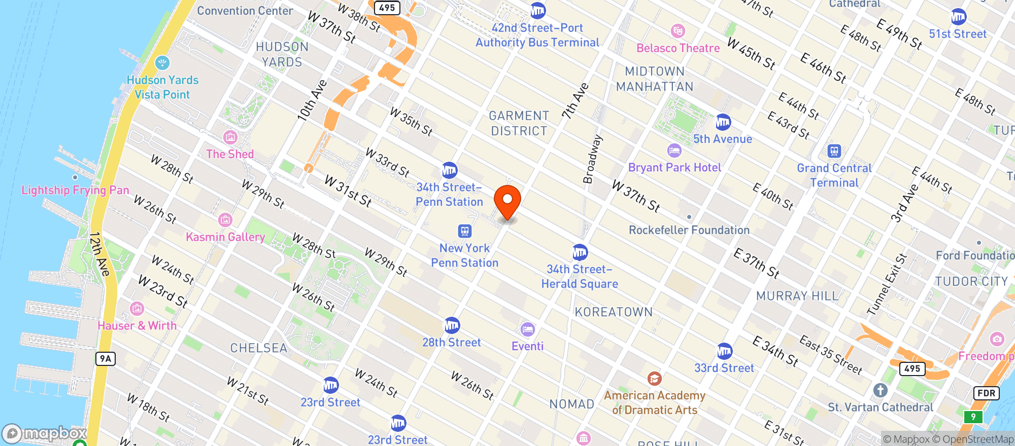 Map showing Robertas