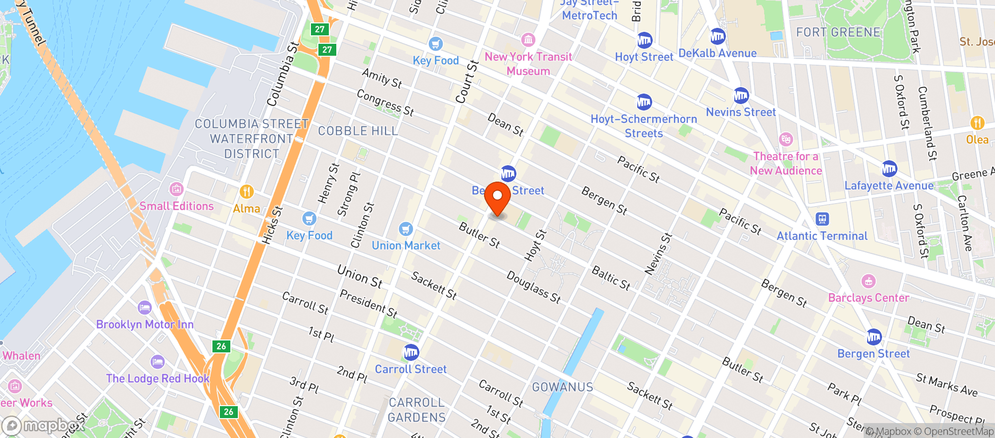 Map showing Dumbo Market