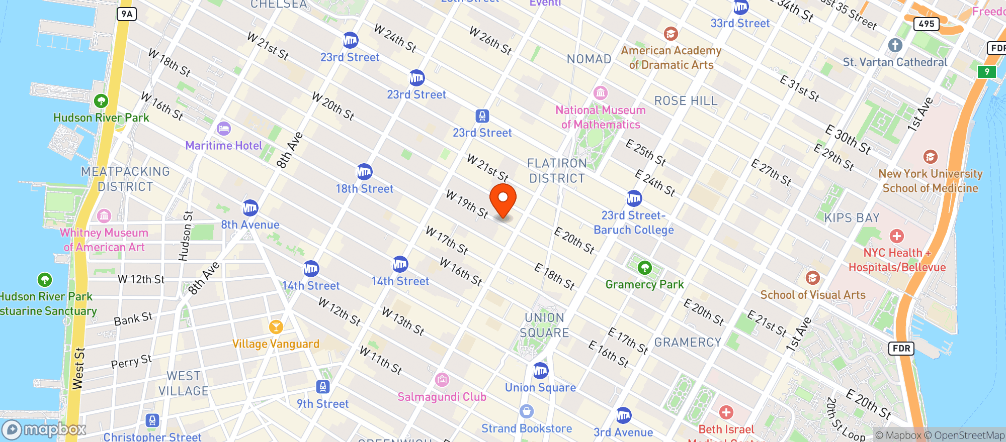 Map showing Bottle Rocket