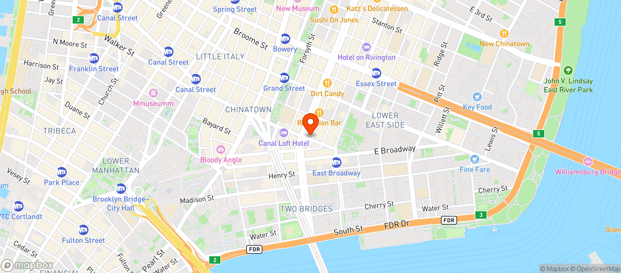 Map showing Up Stairs Bar
